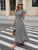 Vestido Longo Feminino Elegante com Cinto