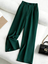 Tailored Wide-Leg Trousers — Timeless Camel Elegance