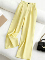 Tailored Wide-Leg Trousers — Timeless Camel Elegance