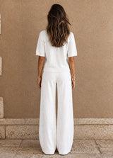Cardigã Francês Minimalista Branco Feminino